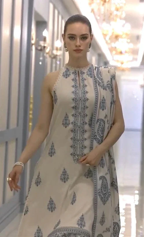 Greyline Knit I Unstitched 3PC Wool Marina