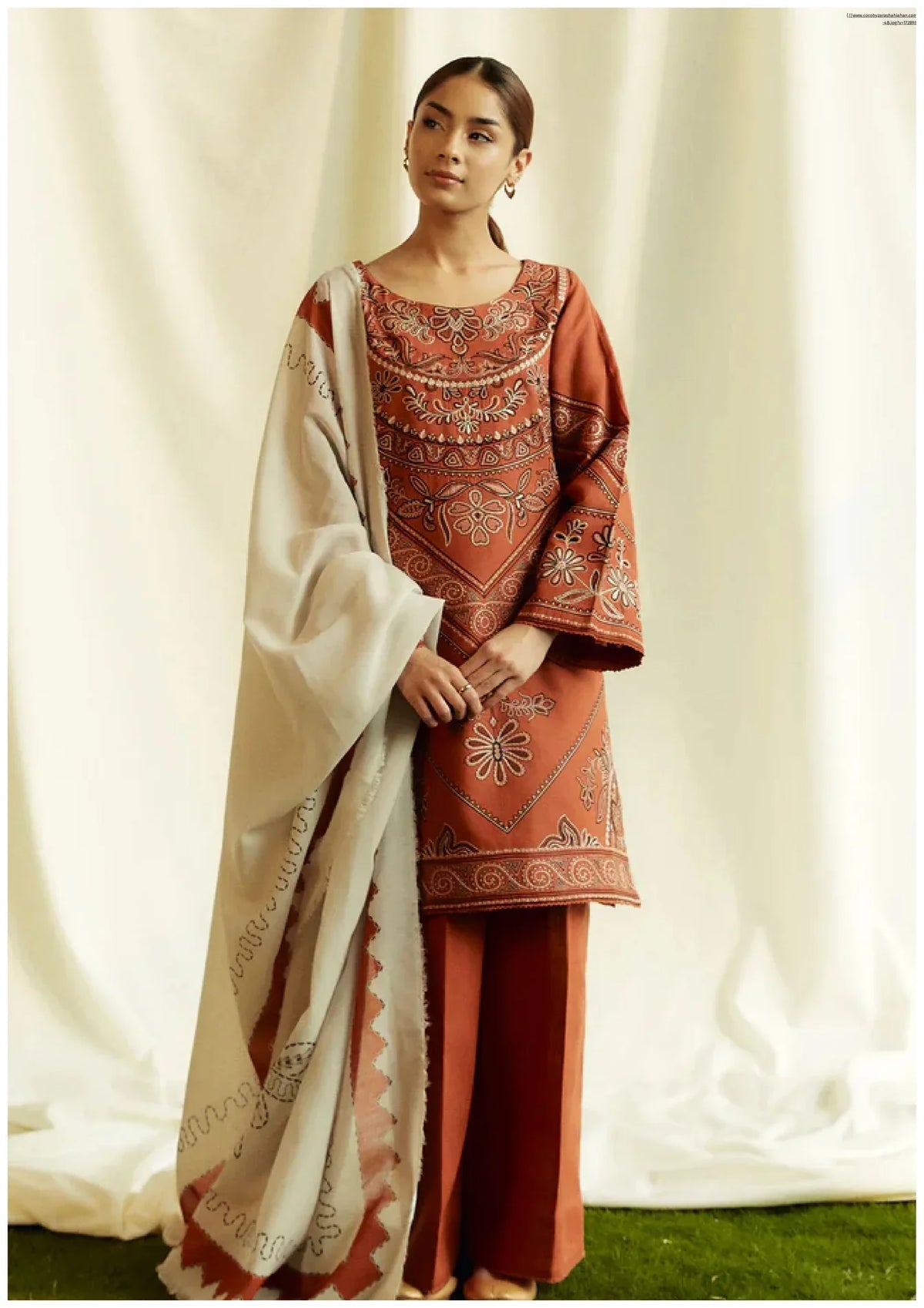 Smith & Stone I Unstitched 3PC Marina Wool