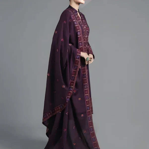 Queens’s Knit I Unstitched 3PC Wool Marina