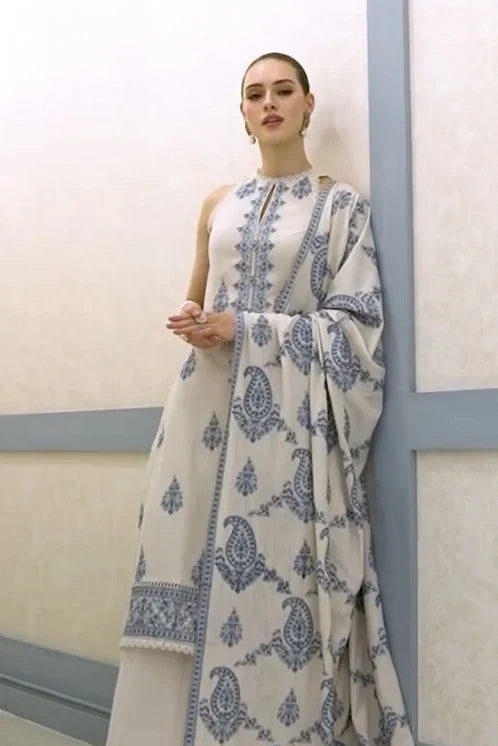 Greyline Knit I Unstitched 3PC Wool Marina