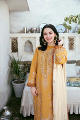 Crystal Dusk I Unstitched 3PC Marina Wool