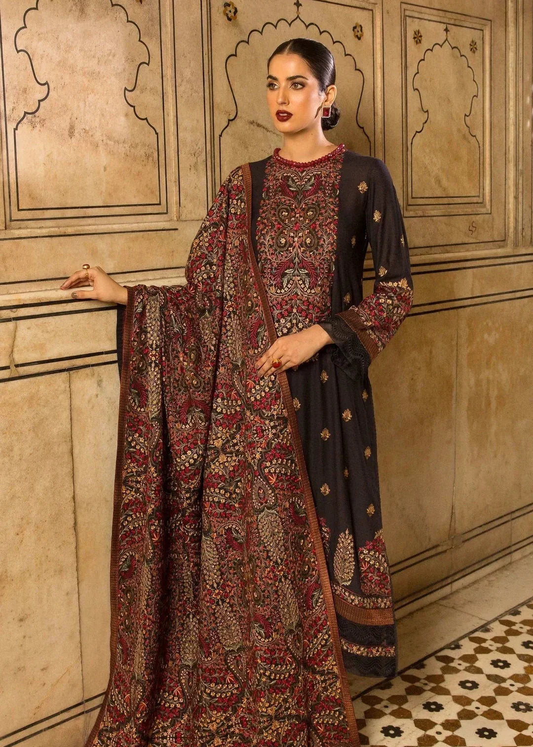 Nightfire Wool I Unstitched 3PC Wool Marina